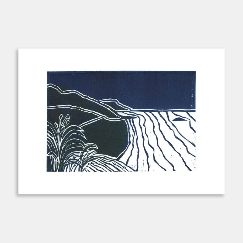 Maori Bay Uncut Limited Edition Art Print By Gabriella Williams
