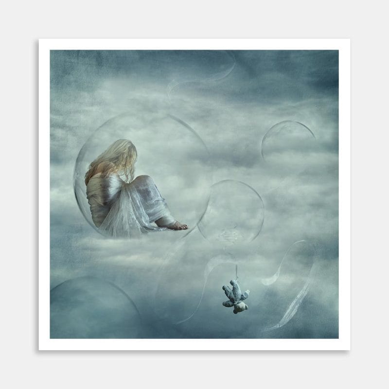 Wrapped In My Bubble Art Print By Julia Rae