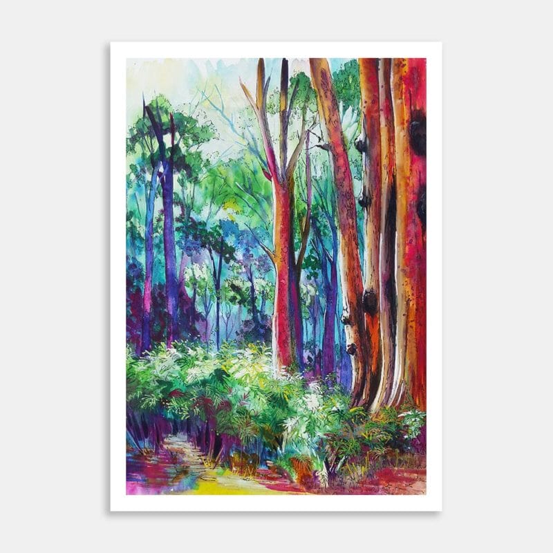 The Forest Art Print By Yvonne Brooks