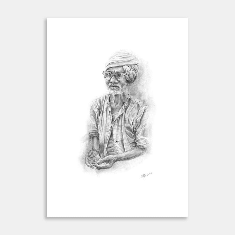 Gentle Indian Soul Art Print By Carol Tarboton