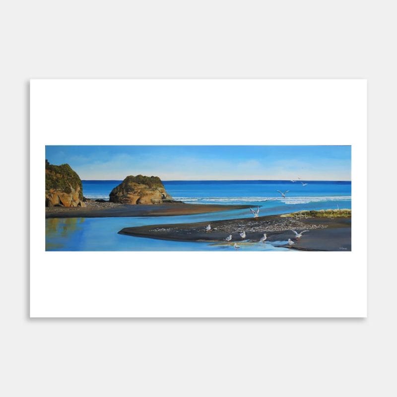 Mokau Riverhead Art Print By Colleen Tetley