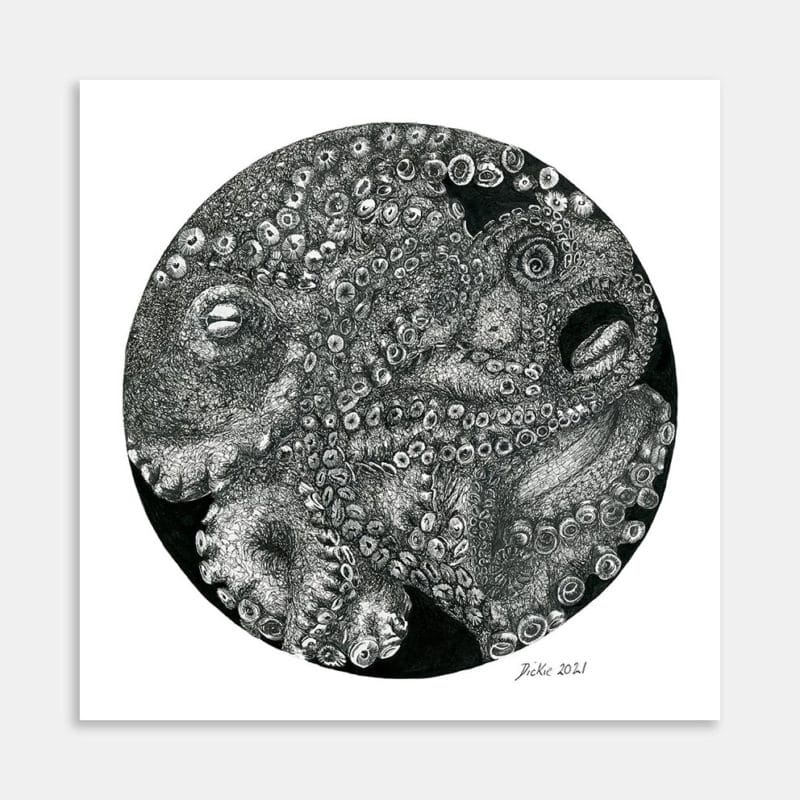 Tangled Limited Edition Art Print By Dickie