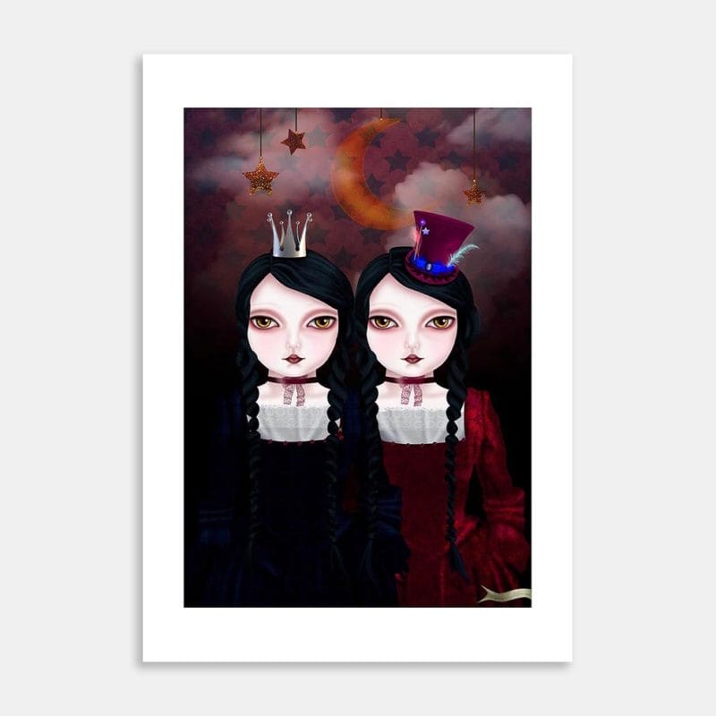 Claudette And Margaritte Art Print By Rachel Allen