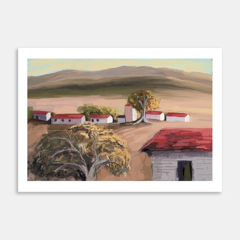 Hacienda Art Print By Dee Warring