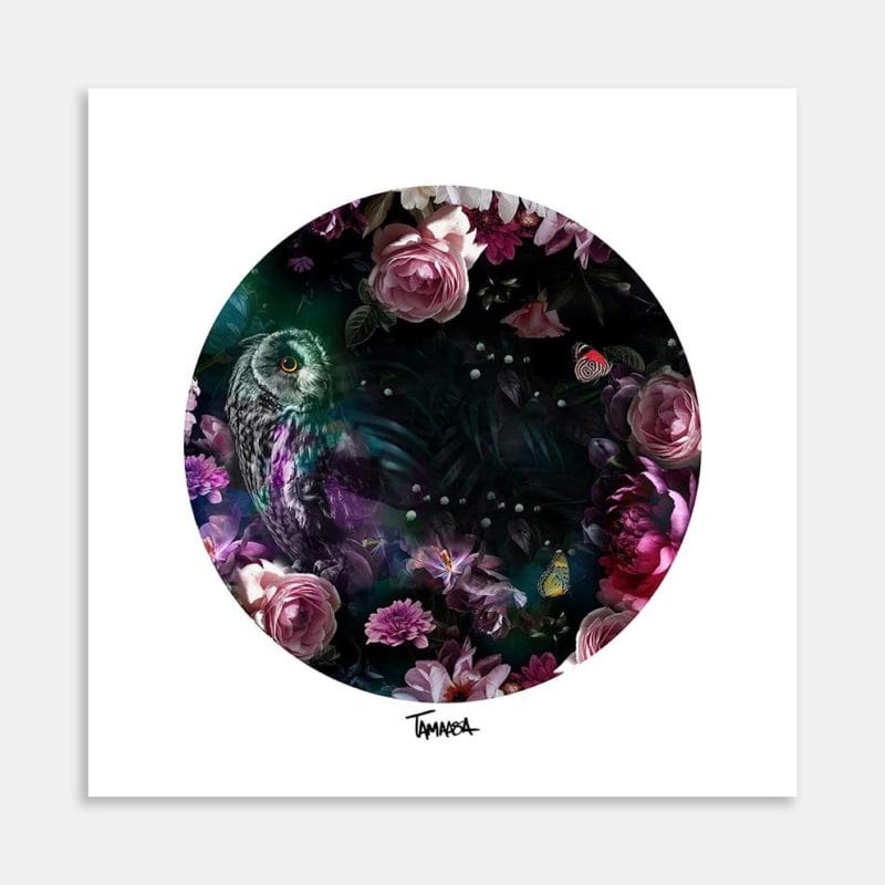 Matariki Ruru Square Art Print By Tabitha Maxwell