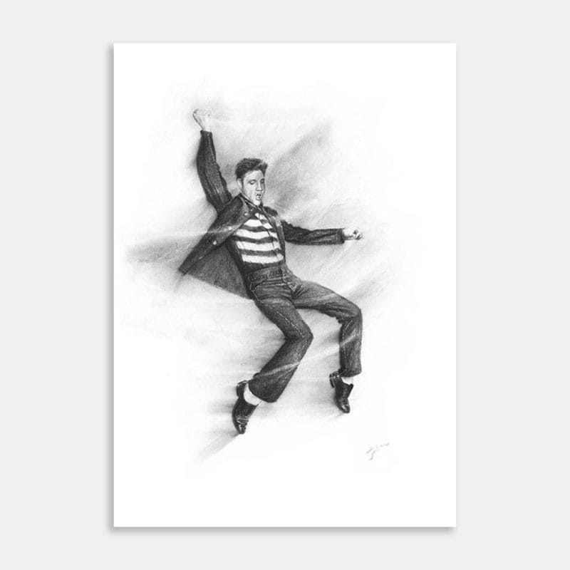 Elvis Rocks Art Print By Carol Tarboton