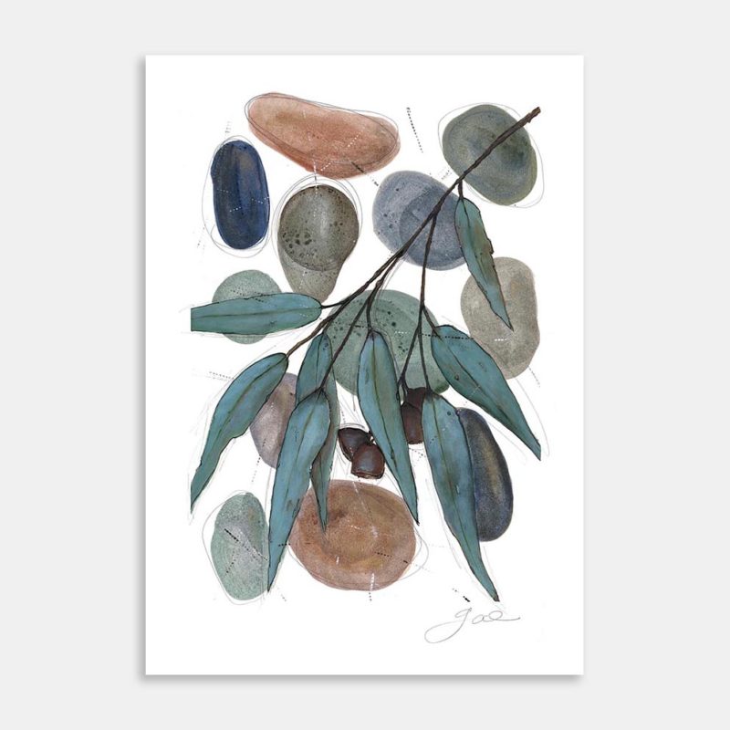 The Scent Of The Eucalyptus, The Sound Of The River Art Print By Gae Webster