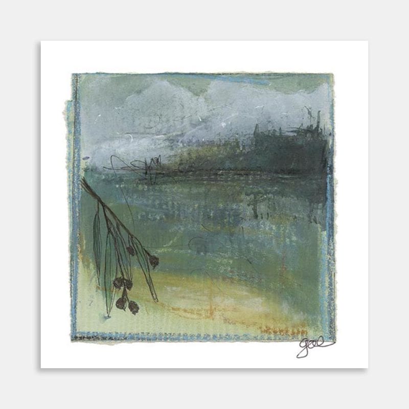 Colours Of The Eucalyptus In This Land Art Print By Gae Webster