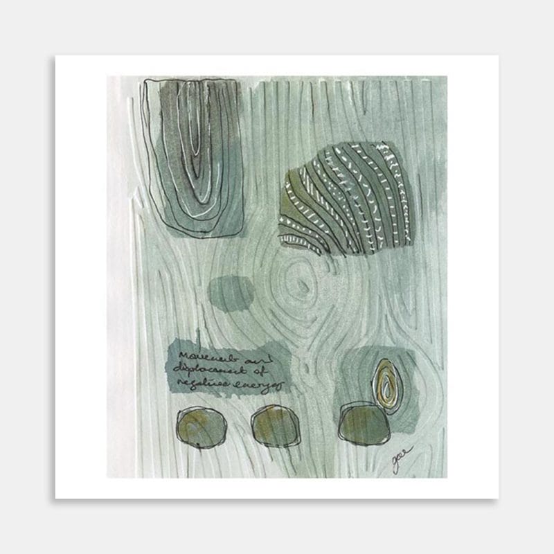 Movement Of Energy Art Print By Gae Webster