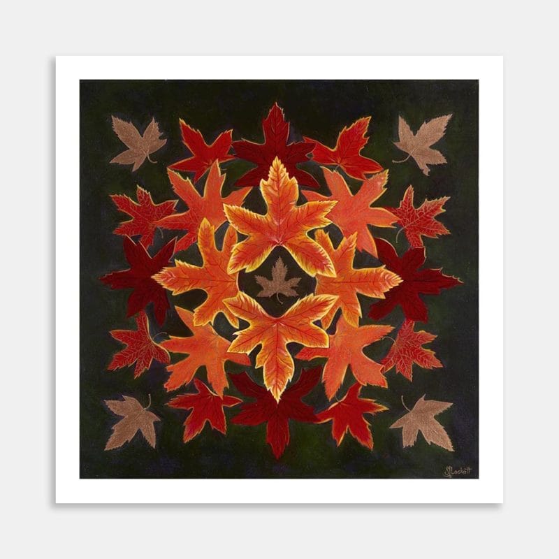Autumn Kaleidoscope Art Print By Sue Lockett