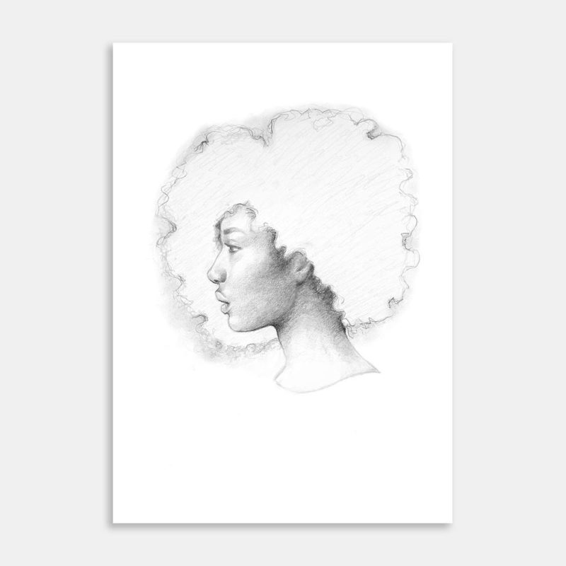 Pencil Study Art Print By Cathy Davies