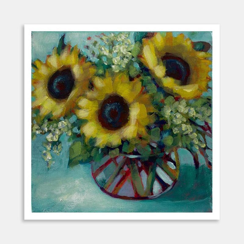 Sunflowers Art Print By Cathy Davies
