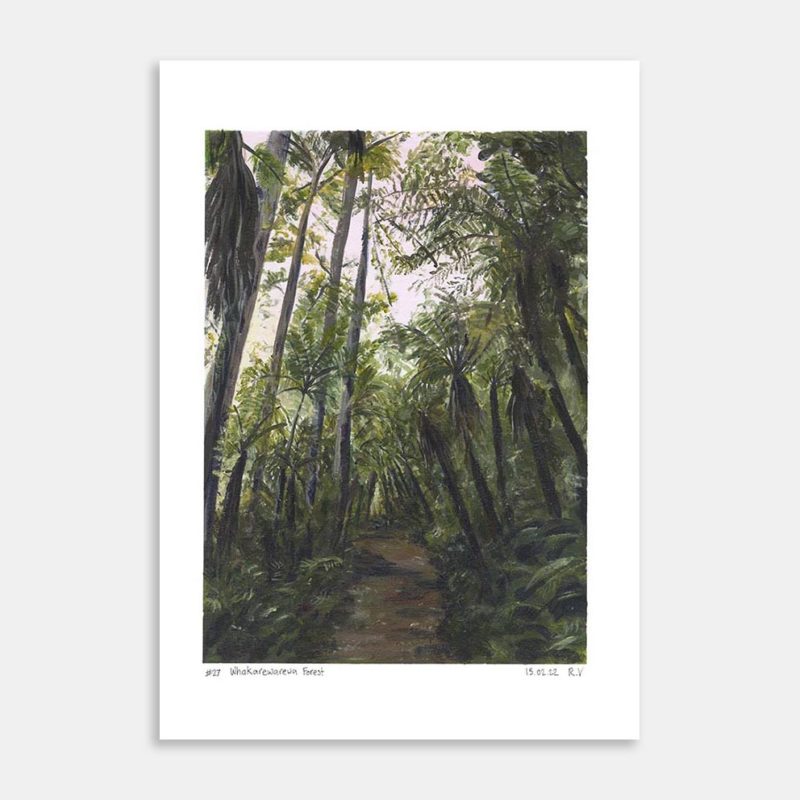 Whakarewarewa Forest No.27 Art Print By Rachel Voon