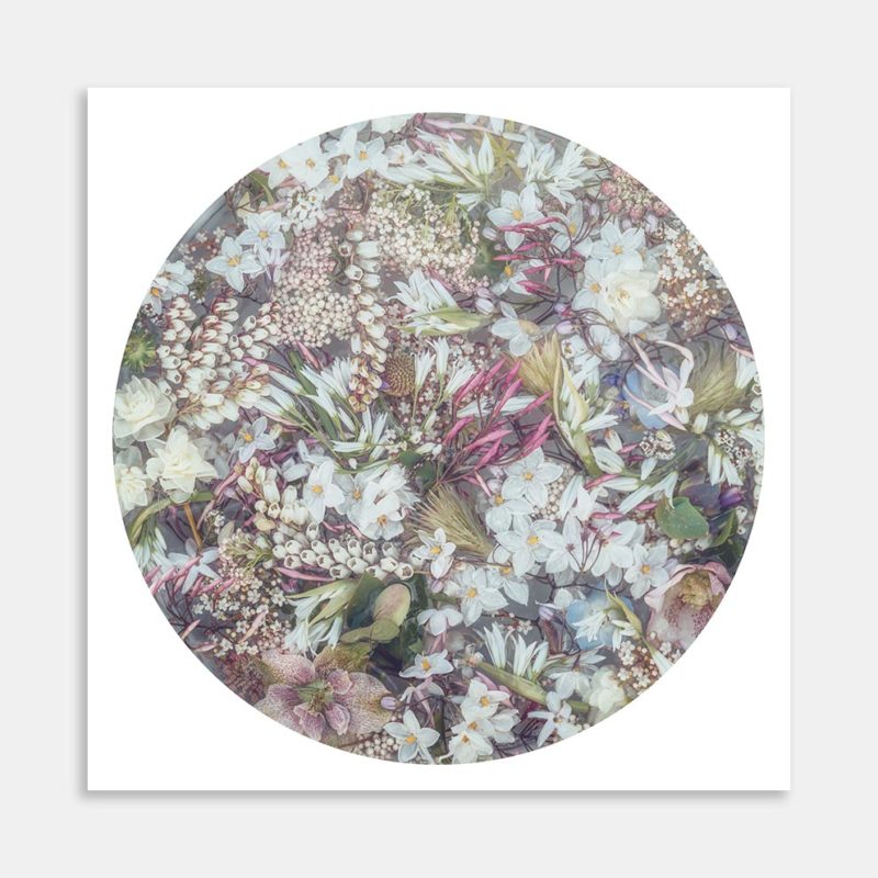 Soft Pink Florals Art Print by Marina de Wit