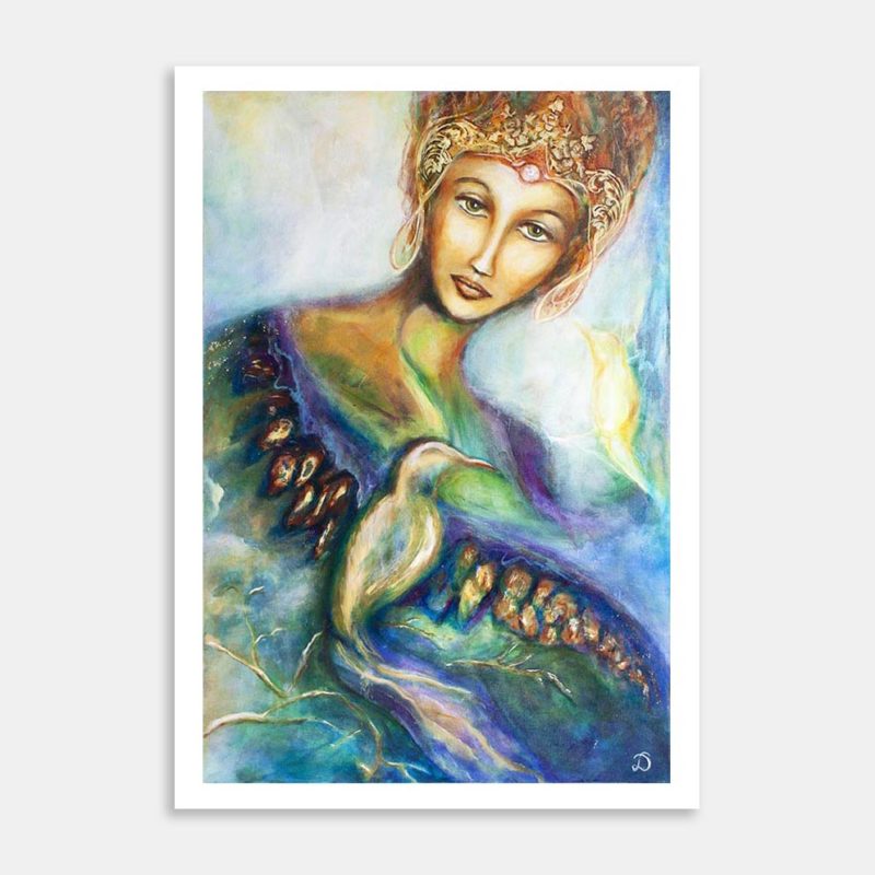 She Who Listens Art Print By Damiët Loor