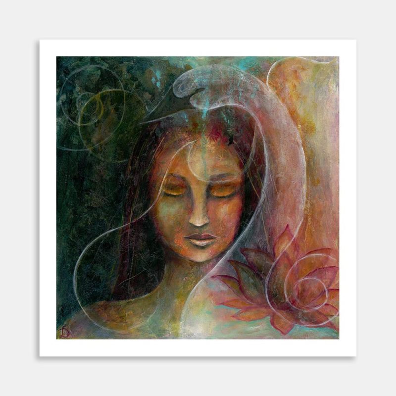 Woman Square Art Print By Damiët Loor