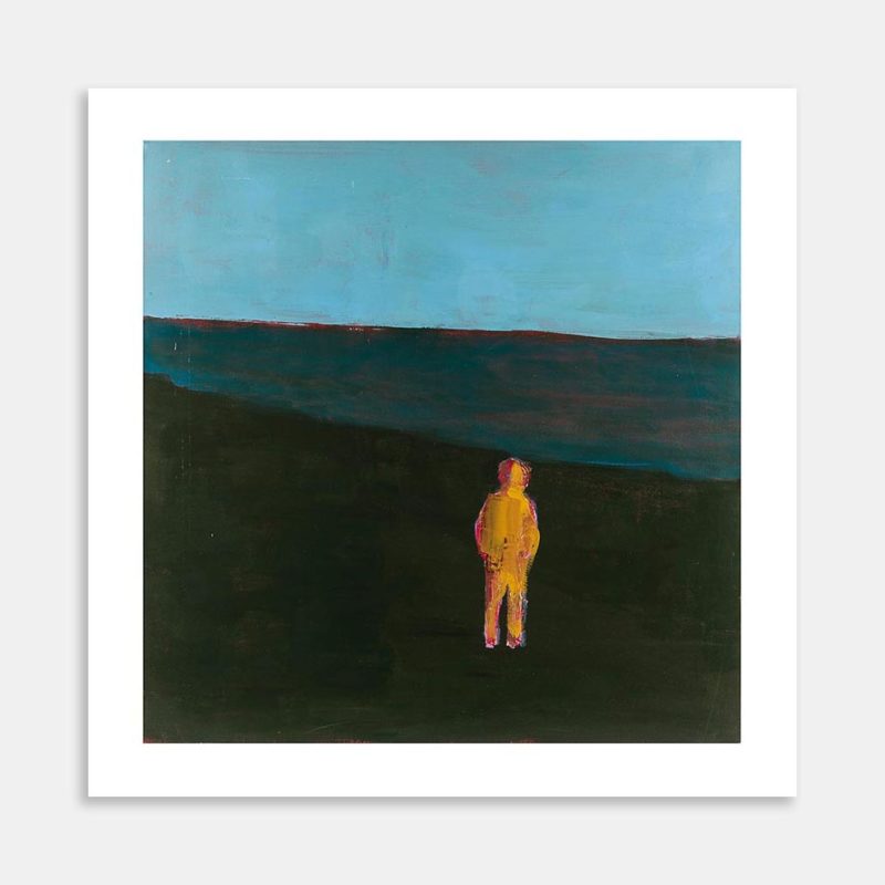 Man Alone Orewa Beach Art Print By Stephen Lyttelton