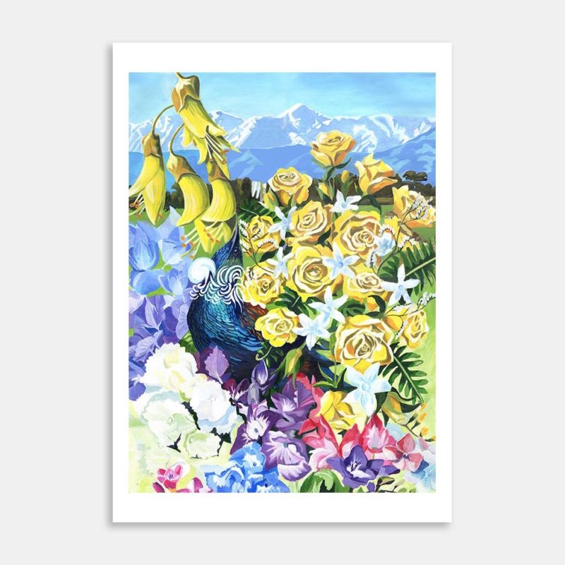 Tui Garden Art Print By Tracey Purkis