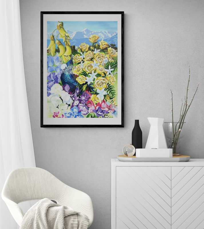 Tui Garden Art Print By Tracey Purkis - Art Collective