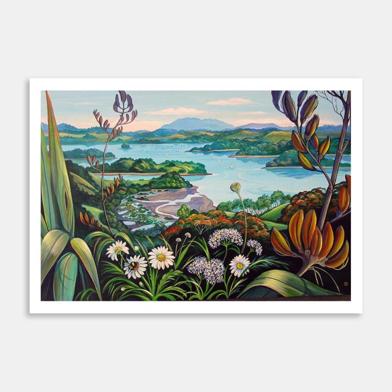 Mahurangi Harbour Art Print By Irina Velman