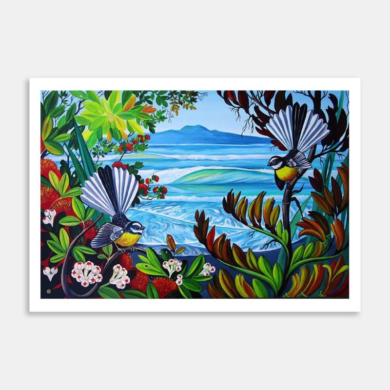 Rangitoto View Art Print By Irina Velman