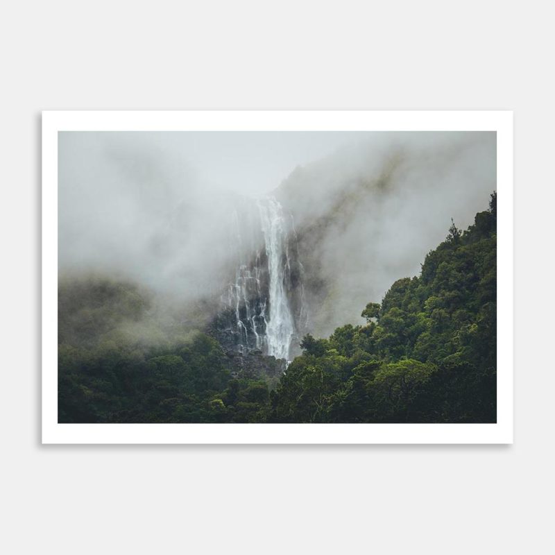 Wairere Falls Art Print By Raymond Ludlow