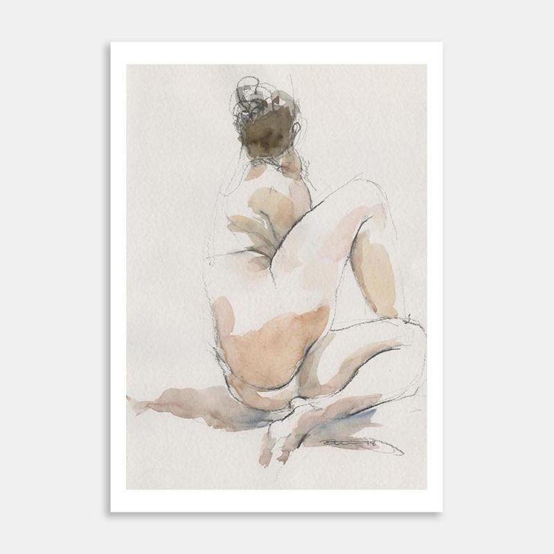 Untitled Nude No.1 Art Print By Richard Coldicutt