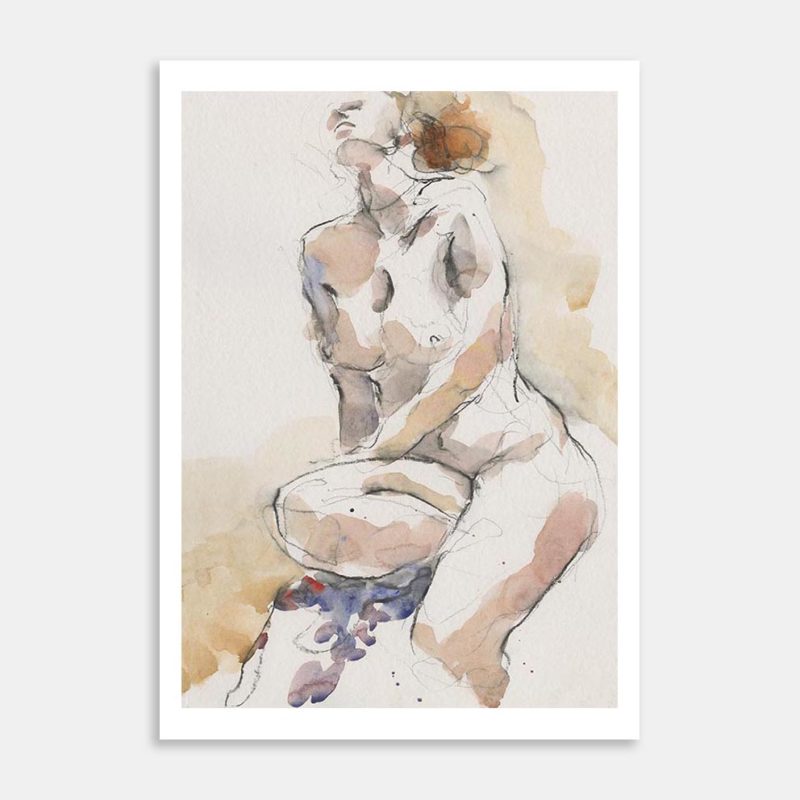 Untitled Nude No.3 Art Print By Richard Coldicutt