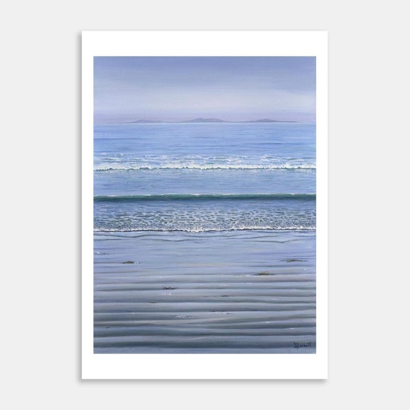 Orewa Beach Art Print By Sue Lockett
