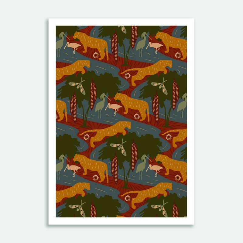 Caspian Dream II-Sienna Art Print By Christina Thiele