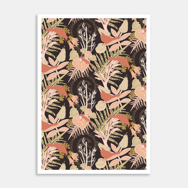 Tui Garden-Pistachio Art Print By Christina Thiele