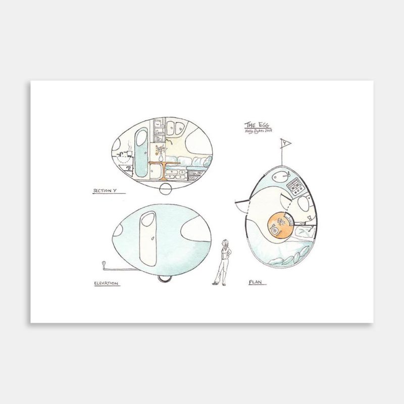 Egg Art Print By Holly Dykes
