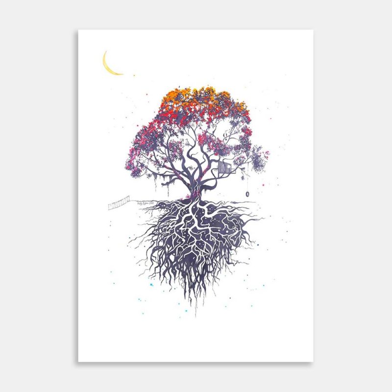 Tree Art Print By Holly Dykes
