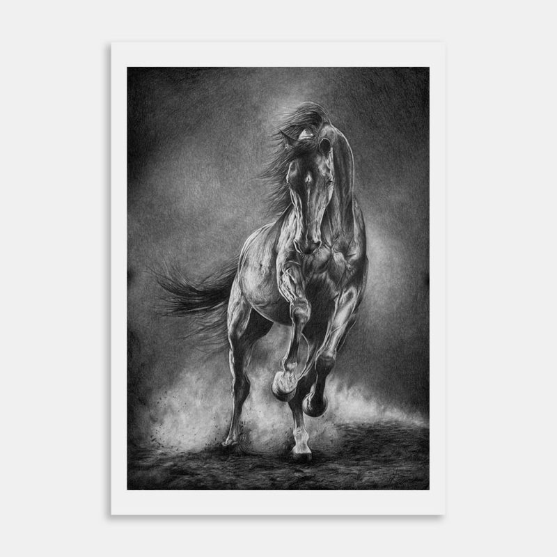 Dark Horse Art Print By Kerina Ward