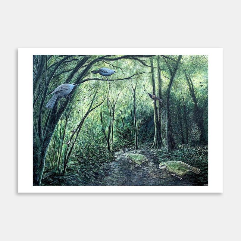 Emerald Forest Art Print By Jacobs Artwork