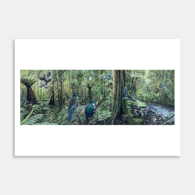 Enchanted Paradise Art Print By Jacobs Artwork