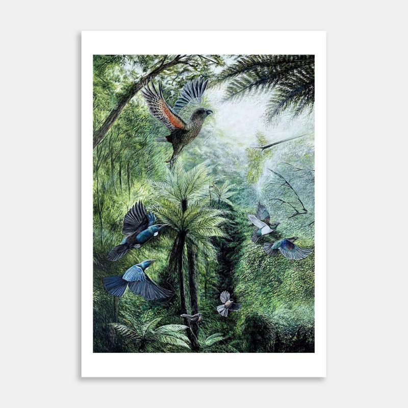 Window of Wildlife Art Print By Jacobs Artwork