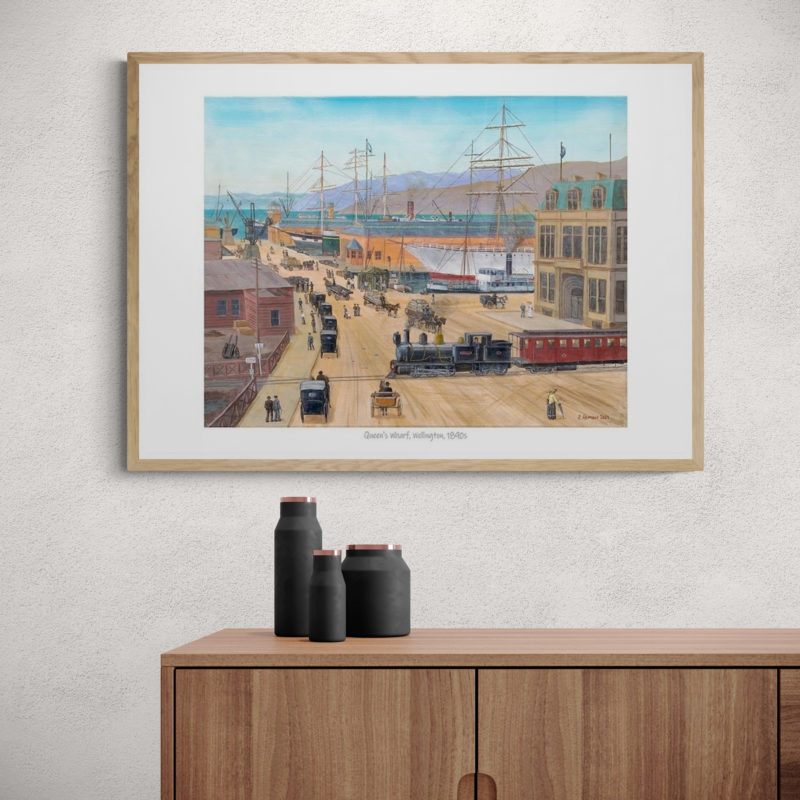 Queens Wharf, Wellington, 1890s Art Print By Roly Hermans - Image 3