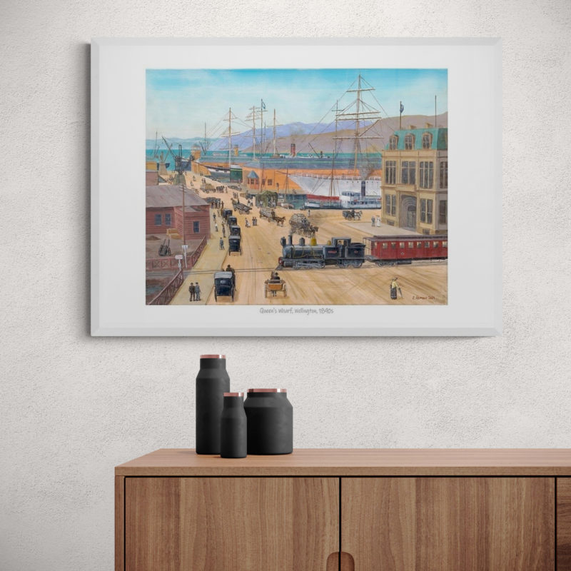 Queens Wharf, Wellington, 1890s Art Print By Roly Hermans - Image 4