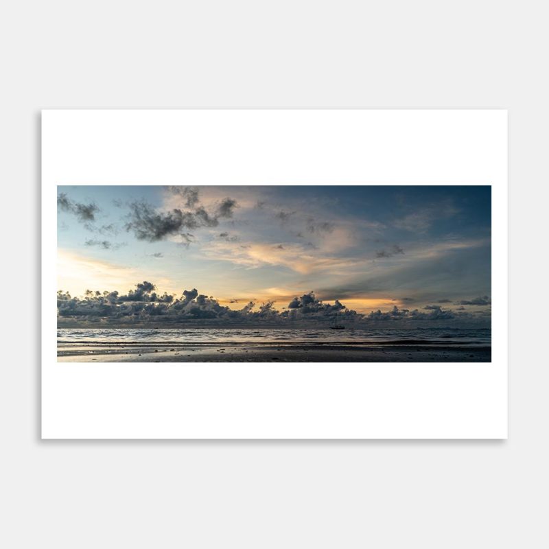 Wailoaloa Beach sunset, Fiji 2 Art Print By Carl Nehore