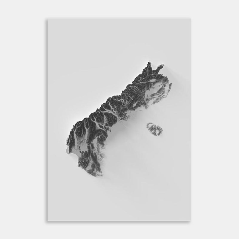 Canterbury Topography Art Print By Hamish Visser