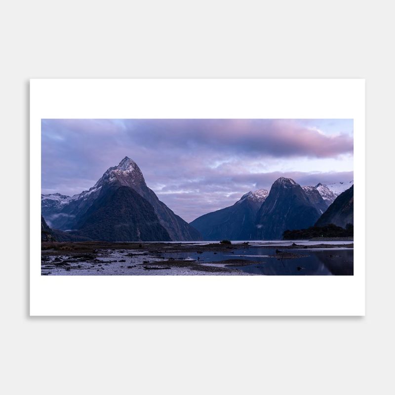 Milford Sound Blue Hour Art Print By Carl Nehore