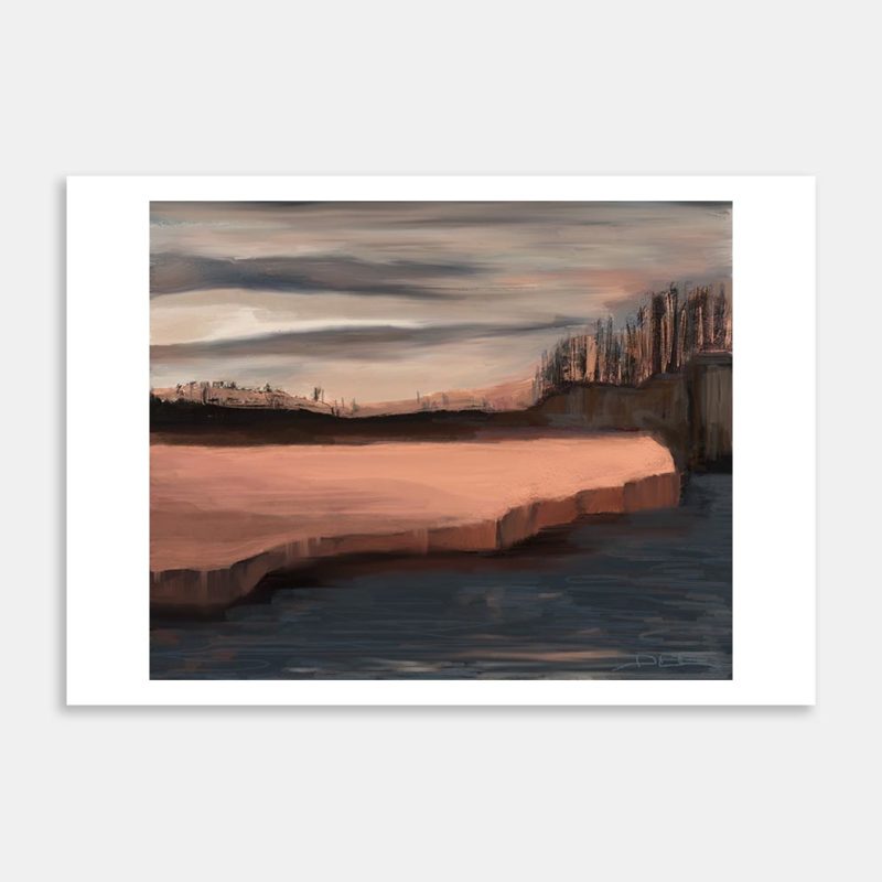 Dusk At Pine Ridge Art Print By Dee Warring