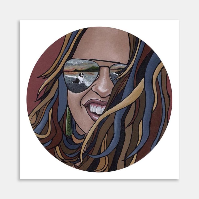 Moriarty Square Art Print By Jodi McAuley