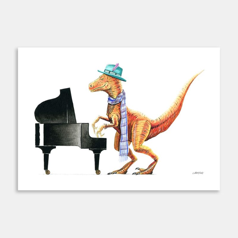 Bohemian Raptor Art Print By Matt Coates