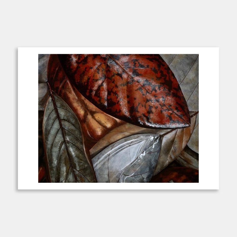Tarairi Leaves Art Print By Richard Coldicutt