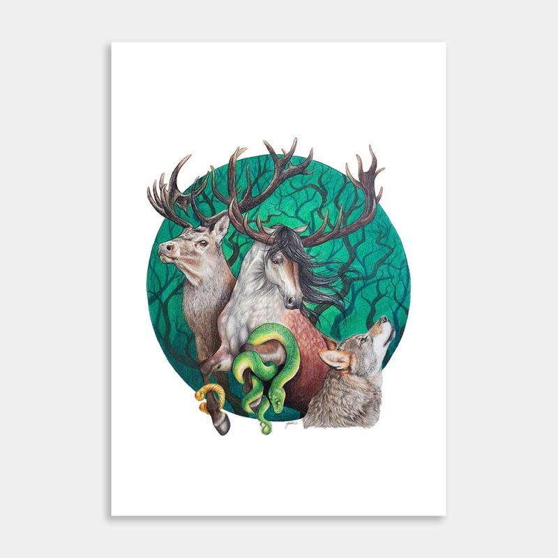 Folklore Art Print By Roxanne Milson