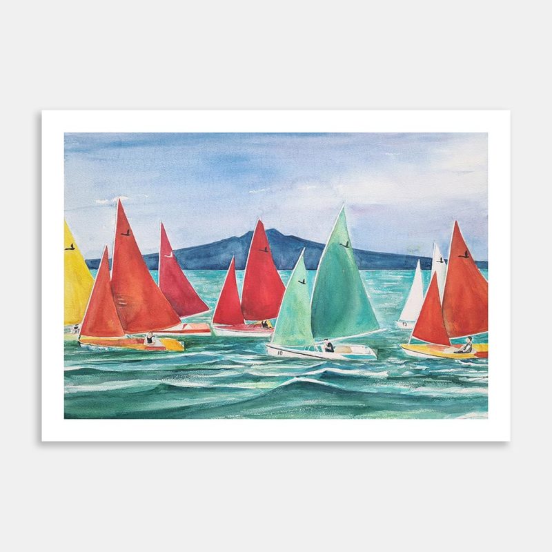 Sail Boats Art Print By Sarah-Jane Smith