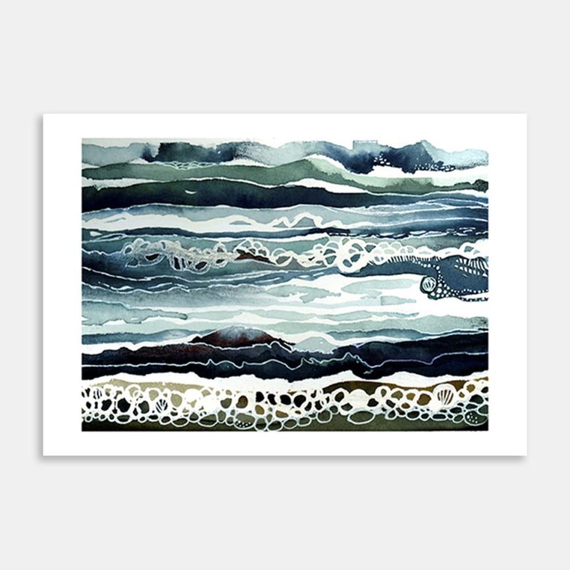 Abstract Seascape II Art Print By Jo Jago