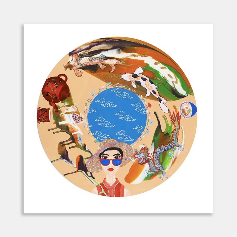 Wandering in Asia II Art Print By Lenka Wright